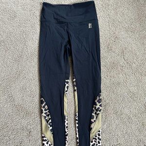 PE Nation Black/ Cheetah leggings